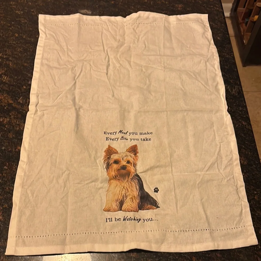 Yorkie Tea Towel - Picture 2 of 4